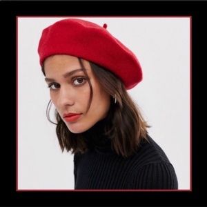 Red French Beret hat
